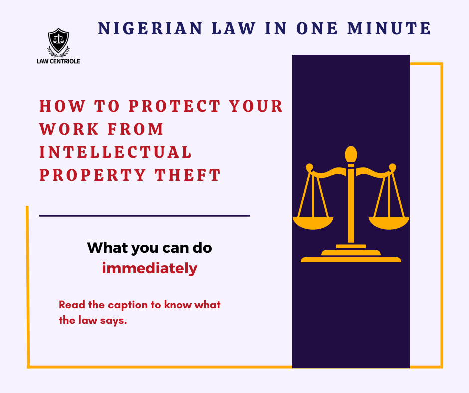 protect your work from intellectual property theft